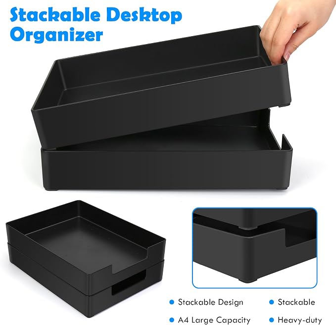 Letter-Size Tray, Desk Drawer Organizer, 13 x 9.6 inch - Image 4