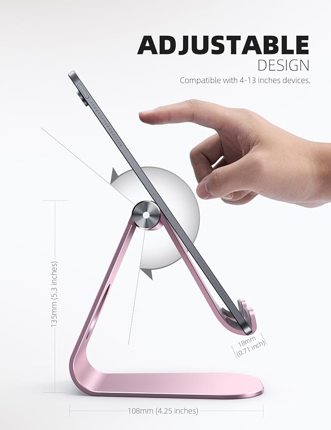 Lamicall Tablet Stand Adjustable, Tablet Stand : Desktop Stand Holder Gifts - Image 5