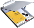 Metal Clipboard with Storage, Letter Size Form Holder Portfolio Aluminum Metal by Sunnyclip