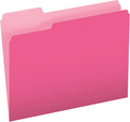 Pendaflex Pink File Folders, 100 Pack, Letter Size, Durable Pink Folders by TOPSProducts