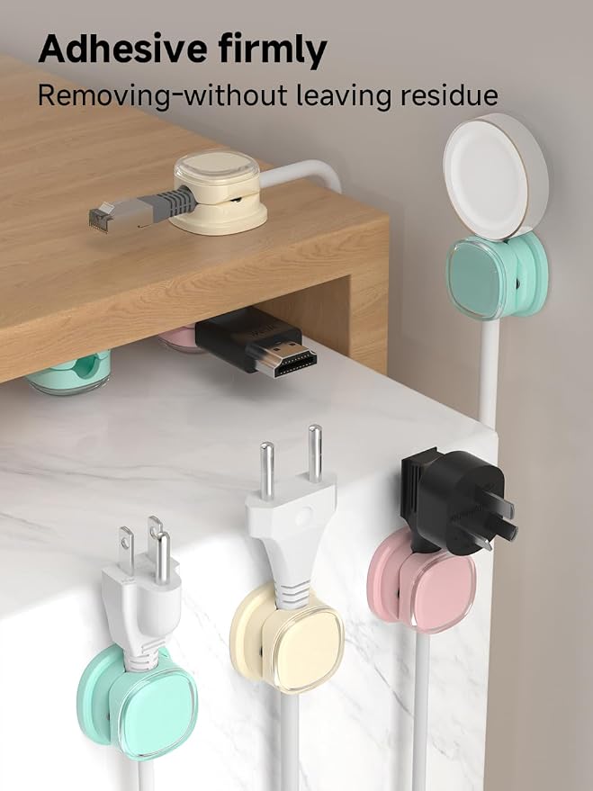 Magnetic Cable Clips, Adjustable Cord Holder Management, Adhesive Wire Keeper - Image 8