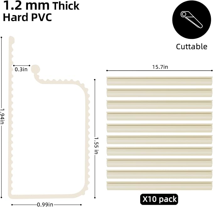 YECAYE 157in Cable Management, Cord Organizer, Easy Install Self-Adhesive Cord - Image 2