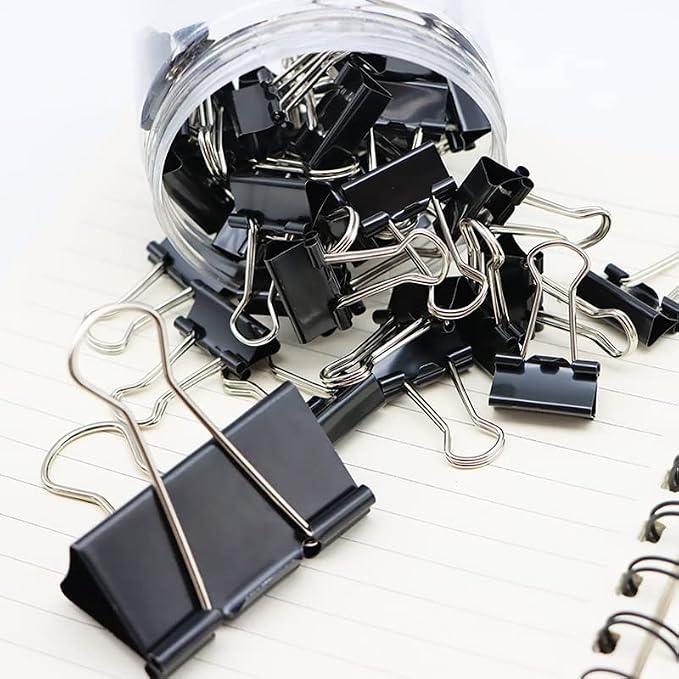 Otylzto 120Pcs Binder Clips Assorted Size, Office Clips - Image 5