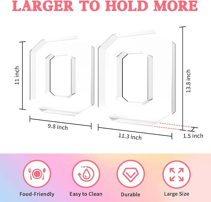 13.8" Acrylic Letter Charcuterie Tray, Charcuterie Letters Fillable Box - Image 2