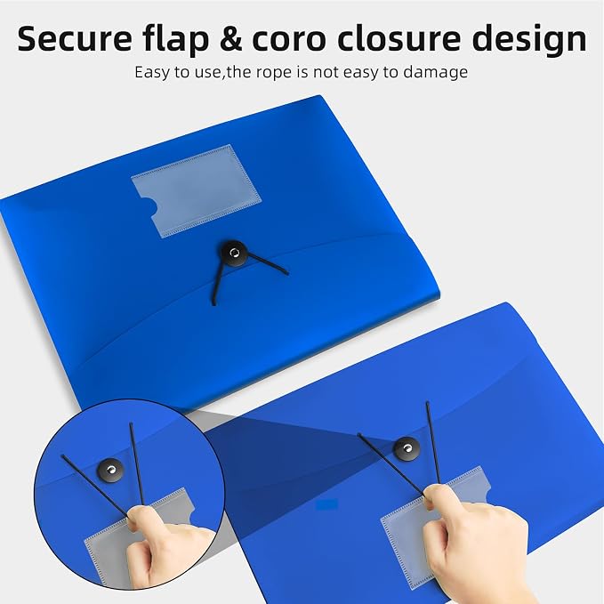 4 Pack 7 Pocket Accordian File Organizer - Image 5