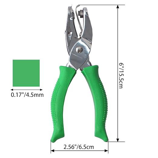 2 Pack Handheld Single Hole Mini Puncher 1/4 and 1/8 Inches Circle - Image 2