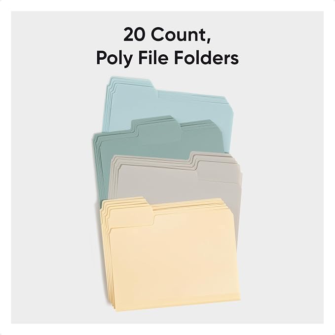 Smead SuperTab Poly Plastic File Folders - Image 2