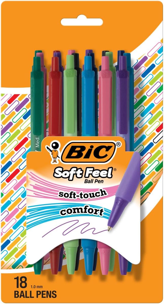 BIC Soft Feel Retractable Ballpoint Pen by BIC