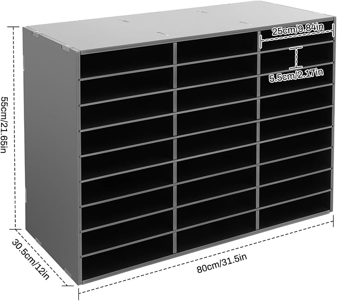 27 Slot Literature Organizer – Desktop File Sorter - Image 3