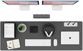 K KNODEL Large Office Leather Desk Mat, Mouse and Keyboard Pad, Computer and by K+KNODEL
