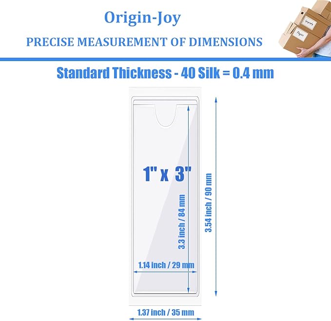 Origin-Joy 35 PCS Self Adhesive Index Card Pockets - Image 2