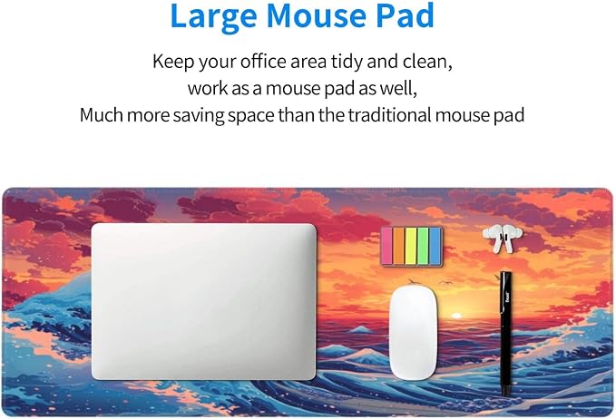 Gaming Mouse Pad Desk Pad, Extended Big Mouse Pad, 31.5x11.8 Inch Long Computer - Image 6
