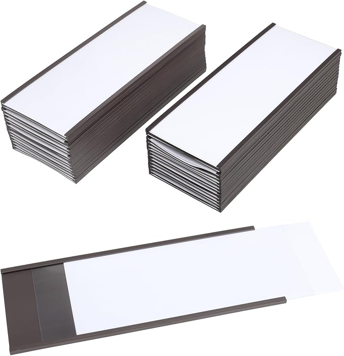 Magnetic Label Holders with Magnets Magnetic Data Card Holders with Clear by EEOYU