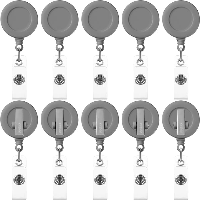 Zonon 50 Pcs Retractable Badge Holder Reels by Zonon