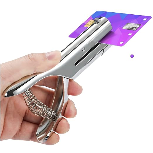 Hole Punch 2" Reach 1/8 inch Single Hole Punch, Heavy Duty Hole Puncher Single by Rikolto