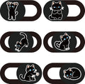 6Pcs 6 Styles Cat Camera Cover Slide Cute Privacy Guard Accessories, 0.04 Inch by PRESSINART