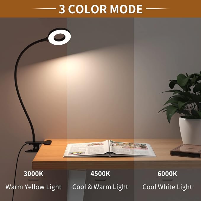 iZELL Desk Lamp, LED Reading Light - Image 4