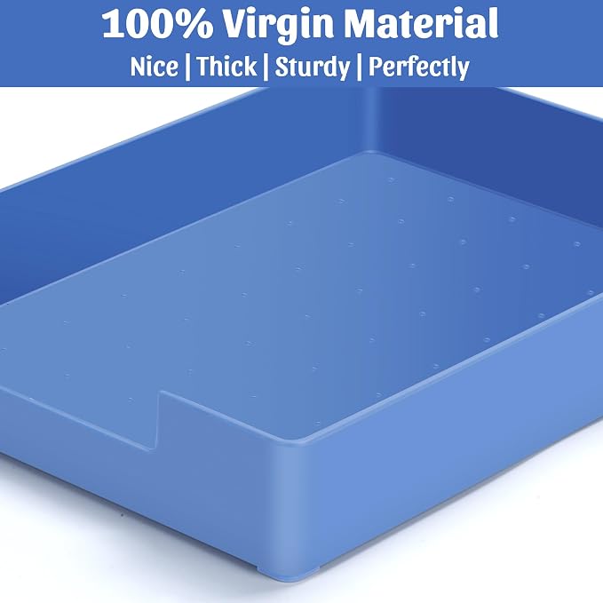 Letter-Size Tray Desk Letter Tray Paper Tray, Sturdy Heavy-Duty Plastic Printer - Image 7