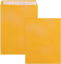10x13 Catalog Envelopes Self Seal 100 Pack, Goefun 100GSM Paper Yellow Brown by Goefun