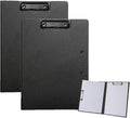 Black Clipboard Folder, A4 Clipboard Horizontal and Vertical Metal Clips | 2 by Unknown