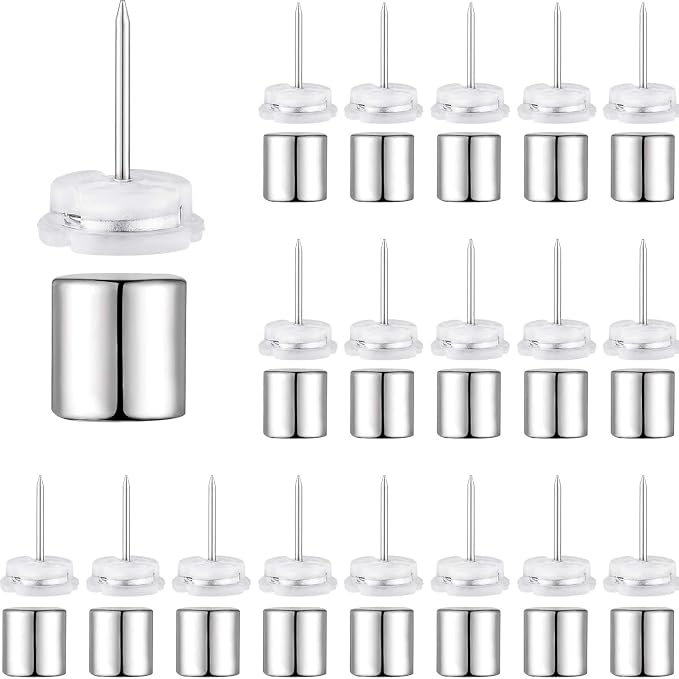 Outus 20 Sets Magnetic Push Pin Magnet Thumb Tack Poster Hanger Thumb Tacks by Outus
