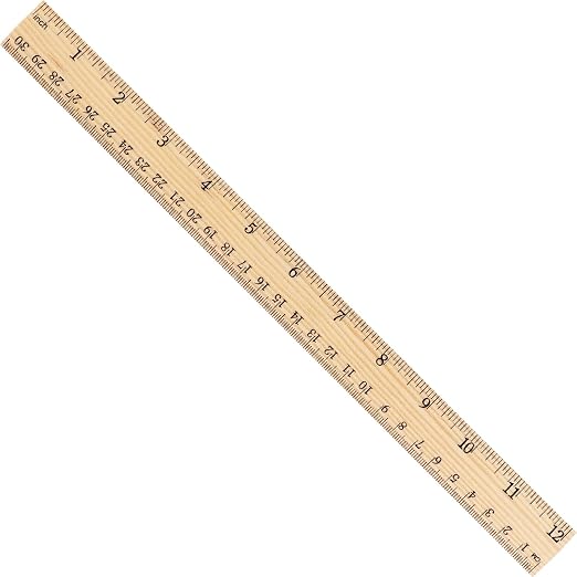 Zonon 30 Pcs Wooden Rulers Bulk 12 Inch Ruler - Image 2