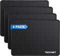TECKNET 4 Pack Mouse Pad with Anti-fray Stitching, Waterproof Surface & by Tecknet