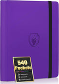 Premium 9 Pocket Card Binder for 540 Cards, Fabmaker PU Cover Trading Card by Fabmaker