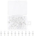 60Pcs Clear Push Pins for Bulletin Board | Thumb Tacks for Cork Board, Plastic by AMUSIGHT