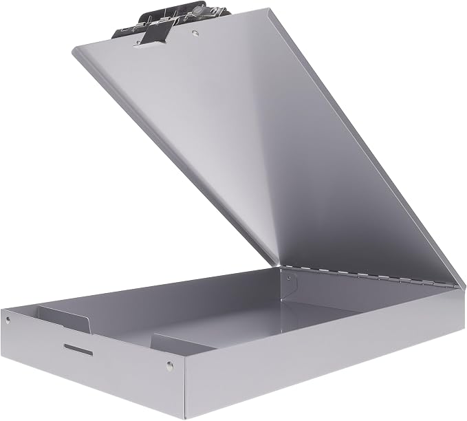 Saunders Metal Clipboard with Storage, Letter Size Paper Organizer, Steel Clip - Image 5