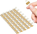 Mini Binder Clips, 60 Pack, 5/8 Inch, Standard 15mm, Micro Paper Clips by Makanu