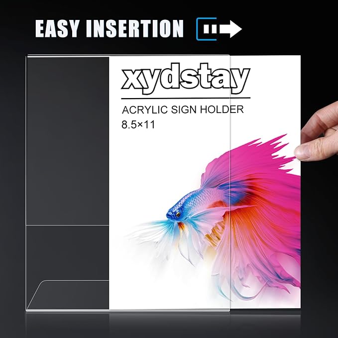xydstay 3 pack 8.5x11 Acrylic Sign Holder - Image 3