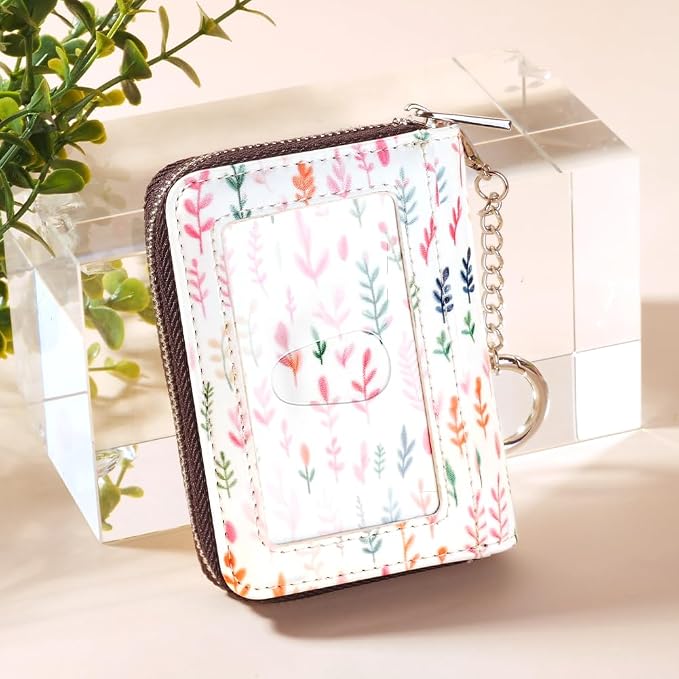 FurArt Zipper Wallet Women, RFID Blocking Credit Card Wallet, Business Card - Image 2