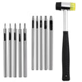 10 Pcs Leather Hole Punch Tool Set, 0.5mm-3.5mm Round Belt Hole Puncher by yizzvb