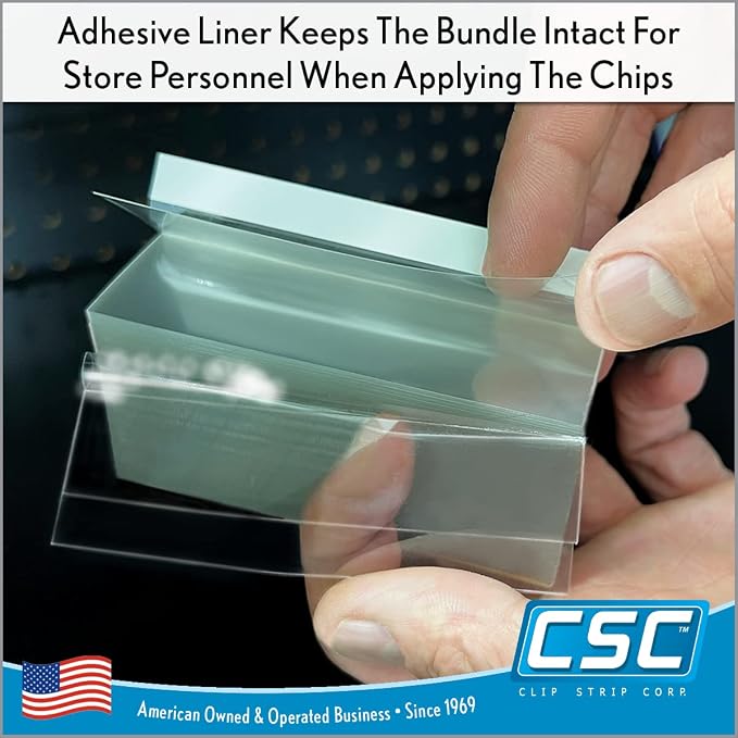 Price/Data Channel Label Holder Chips, 250 Pack, 7.5 Mil Thick, Gondola Shelf - Image 4