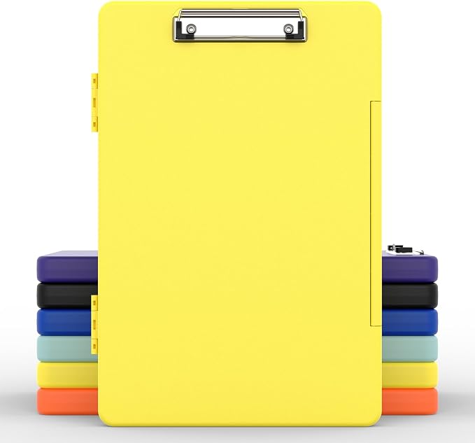 Legal Size Clipboard with Storage, 8.5 x 14 Clip Board, Folio & Side-Opening by Juvealoe