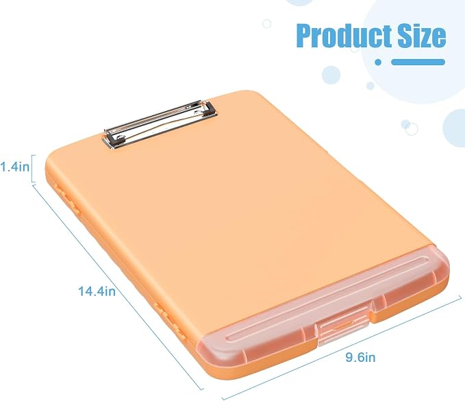 Hongri Clipboard with Storage with Pen Holder, Folder Nursing Clip Board 8.5 x - Image 4