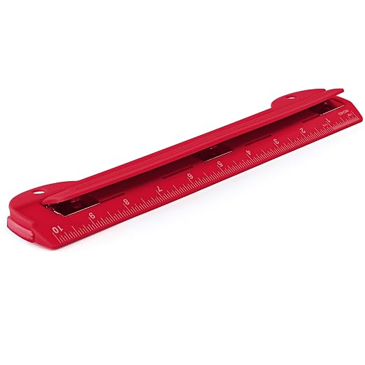 3 Hole Punch Red, Portable Hole Puncher by Enday