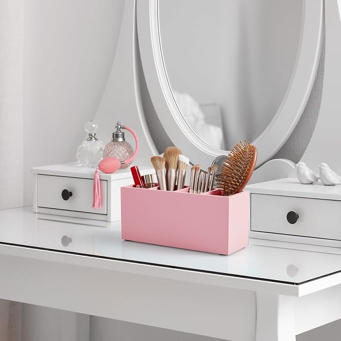 Bivvclaz Pencil Pen Holder for Desk, Wooden Office Desk Organizers and - Image 7