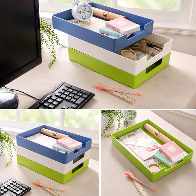 Letter-Size Tray, Desk Drawer Organizer, A4 Plastic Paper Tray - Image 5