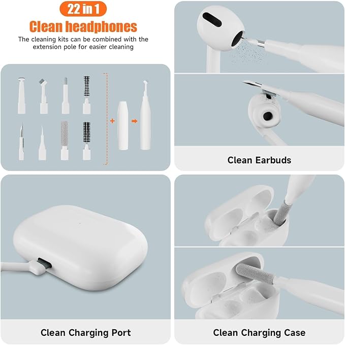 Laptop Cleaning Kit Keyboard Cleaner Brush, 22-in-1 Multi-Function Laptop - Image 4