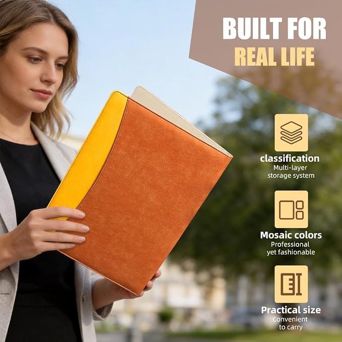 PU Leather A4 Clipboard Portfolio, Resume Padfolio Business Case | Features 25 - Image 5
