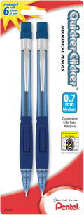 Pentel Quicker Clicker Mechanical Pencil, Transparent Blue Barrel by PentelofAmerica