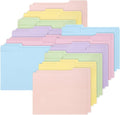 Whaline 24 Pack Pastel Colorful File Folders Letter Size Easter 6 Macaron by Whaline