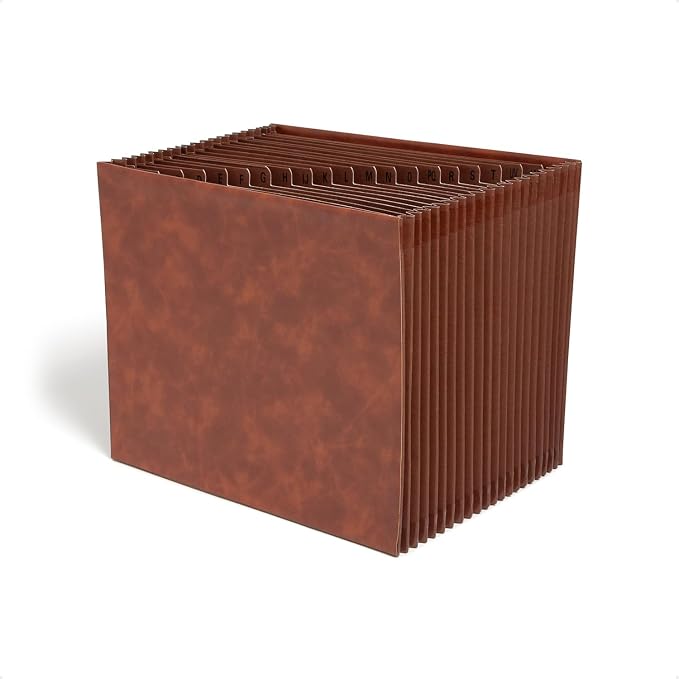 Smead Tuff Accordion File Organizer, Office Supplies, Alphabetic Desk Organizer by SMEAD
