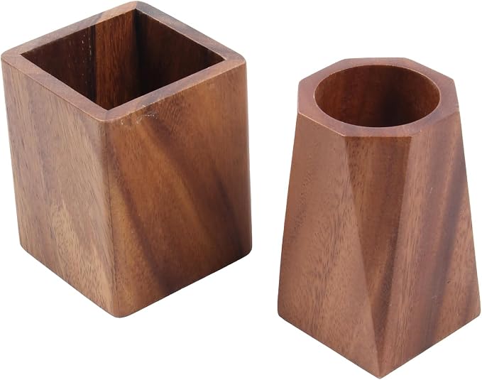 Walnut Wooden Pencil Holder Cup - Image 7