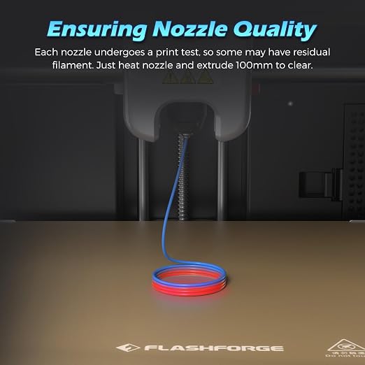 FLASHFORGE Adventurer 5M Nozzle, All Sizes 4-Pack Nozzle Set, 280℃ High Flow - Image 3