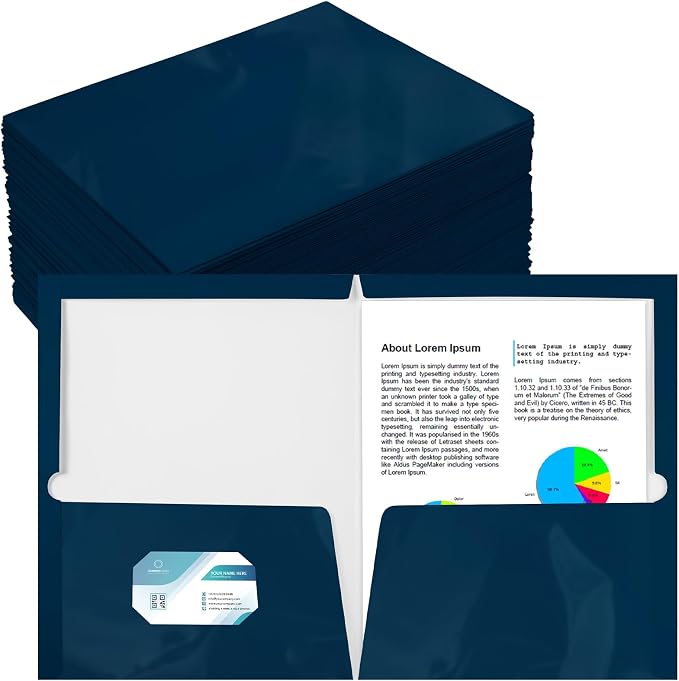 Yeaqee 100 Pack Folders Bulk by Yeaqee