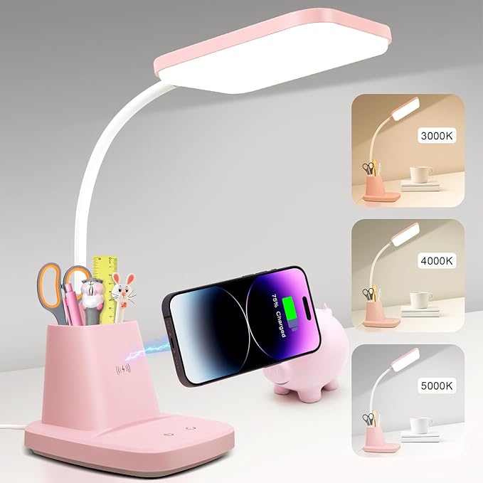 Pink Desk Lamp, Small Desk Lamp by Sailstar