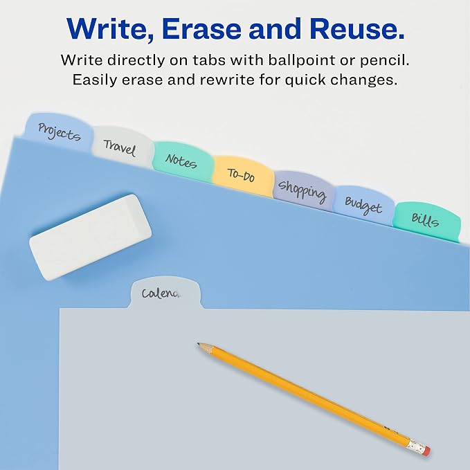 Avery® Durable Write-On Plastic Dividers - Image 2
